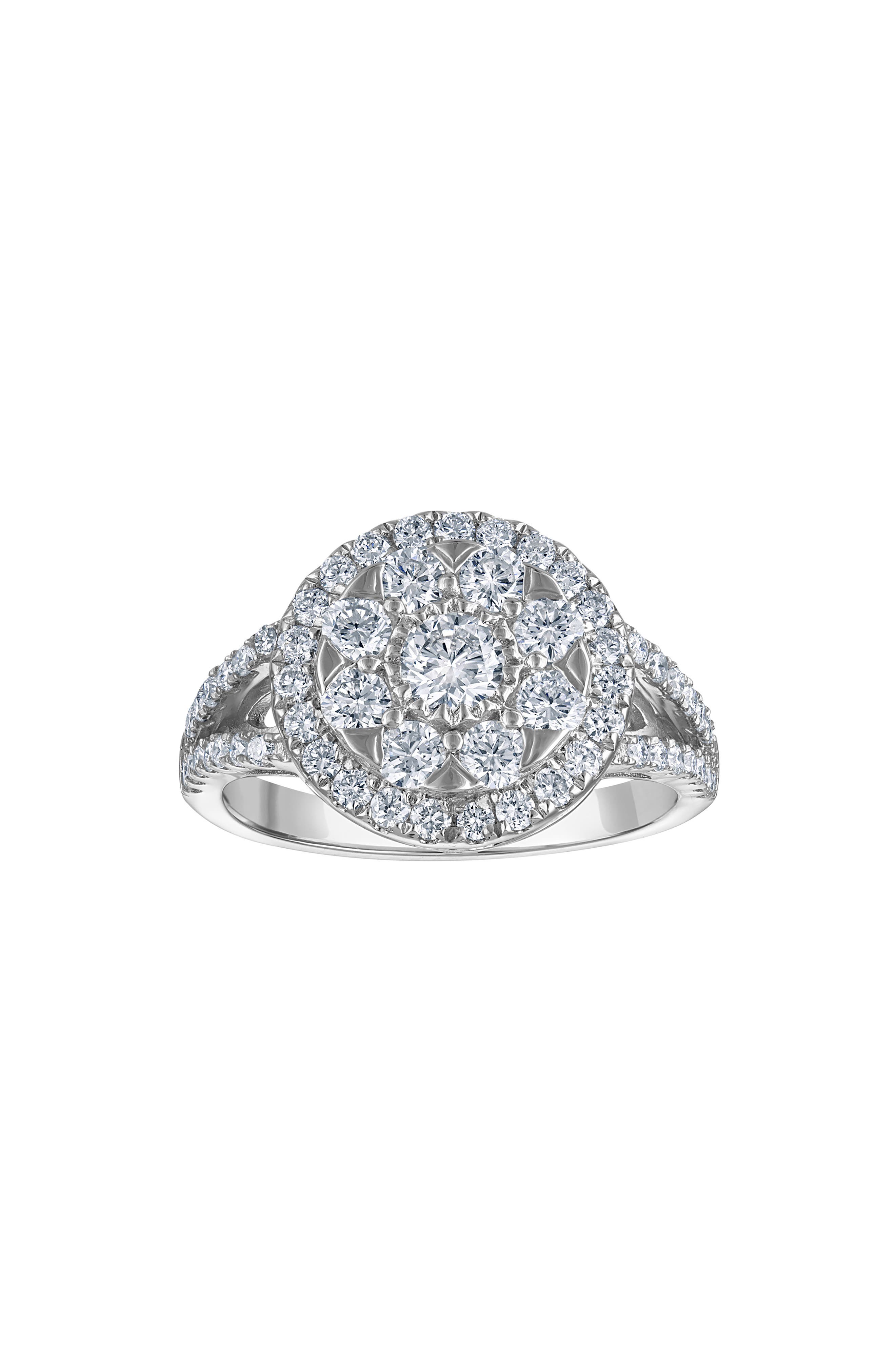 FZN Sterling Silver Lab Grown Diamond Ring