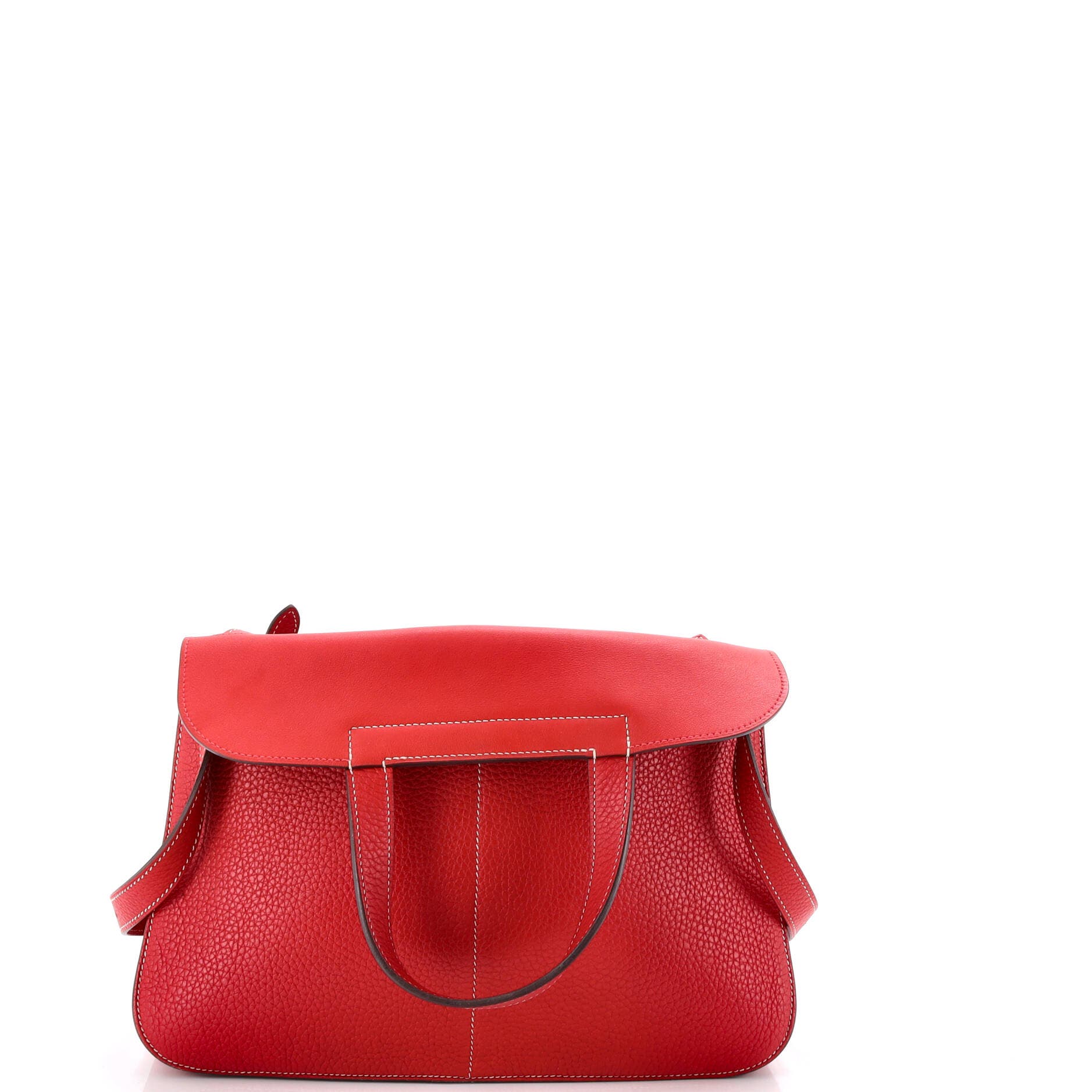 Pre-Owned Hermes Halzan Bag Clemence 31, Alternate, color, Rouge Casaque