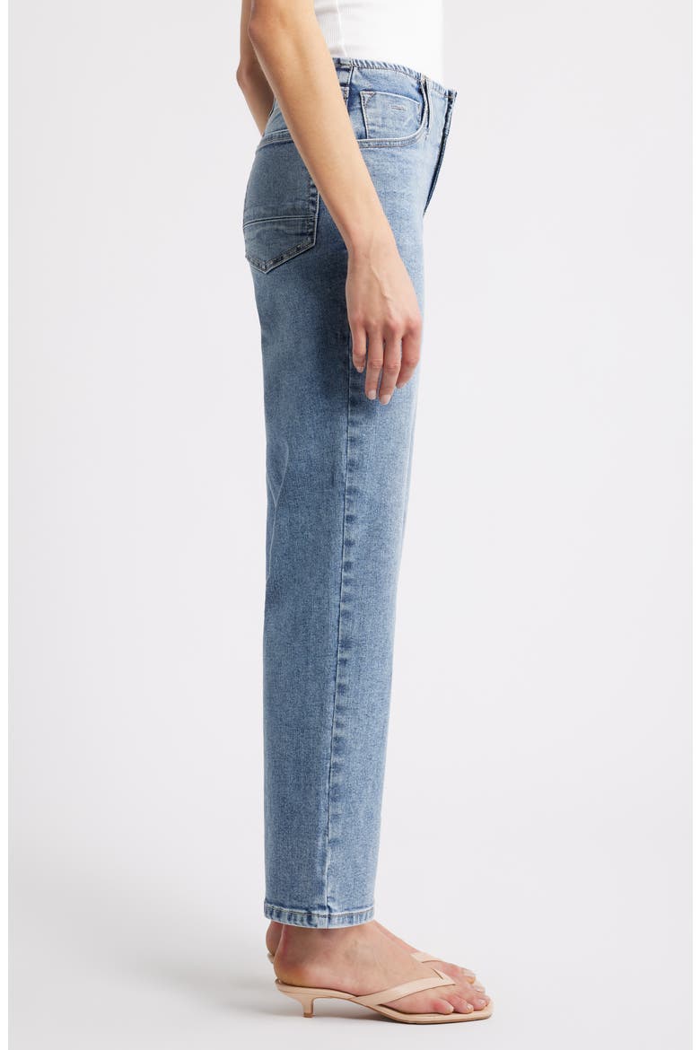 Bandless Straight Leg Jeans, Alternate, color, INDIGO
