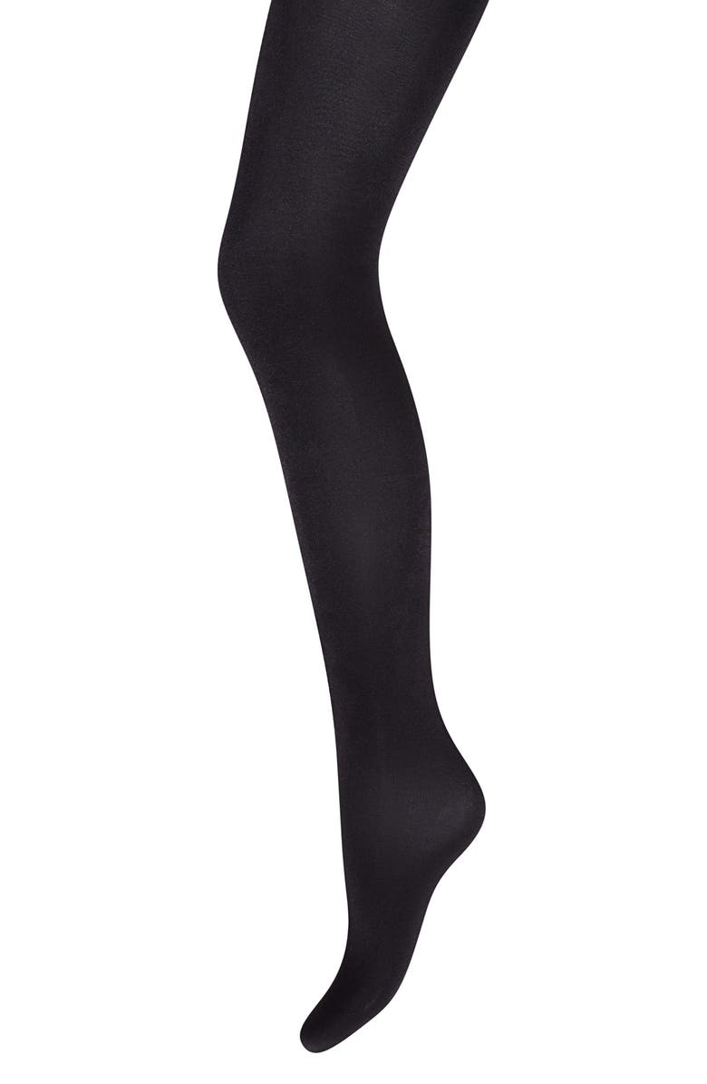 Wolford Opaque Tights, Alternate, color, Black