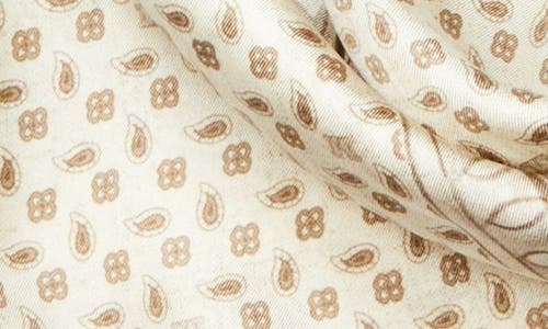 Max Mara Paisley Silk Twill Square Scarf In Neutral