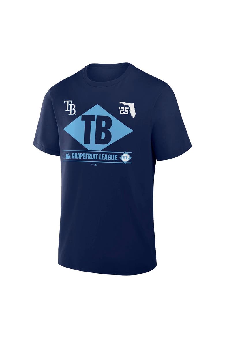 Men's Fanatics Navy Tampa Bay Rays 2025 Spring Training Grapefruit League True Icon T-Shirt, Alternate, color, Navy