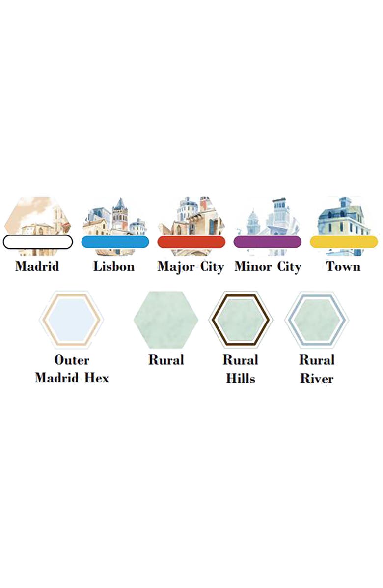 Rio Grande Games Iberian Railways, Alternate, color, Multicolored