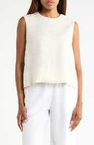 Theory Button Back Sleeveless Shell