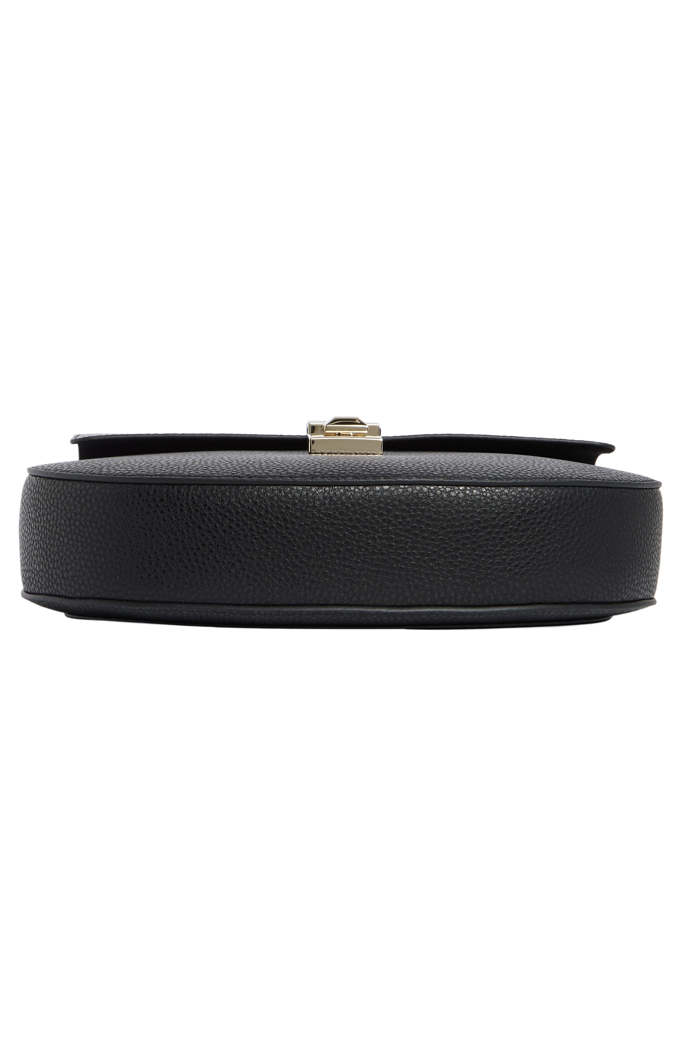 Furla Glenn Small Leather Crossbody Bag, Alternate, color, Nero