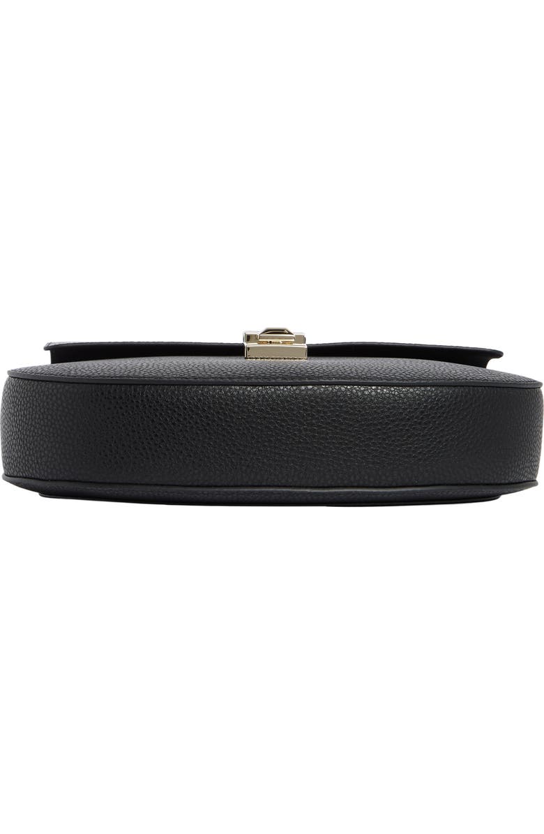 Furla Glenn Small Leather Crossbody Bag, Alternate, color, Nero