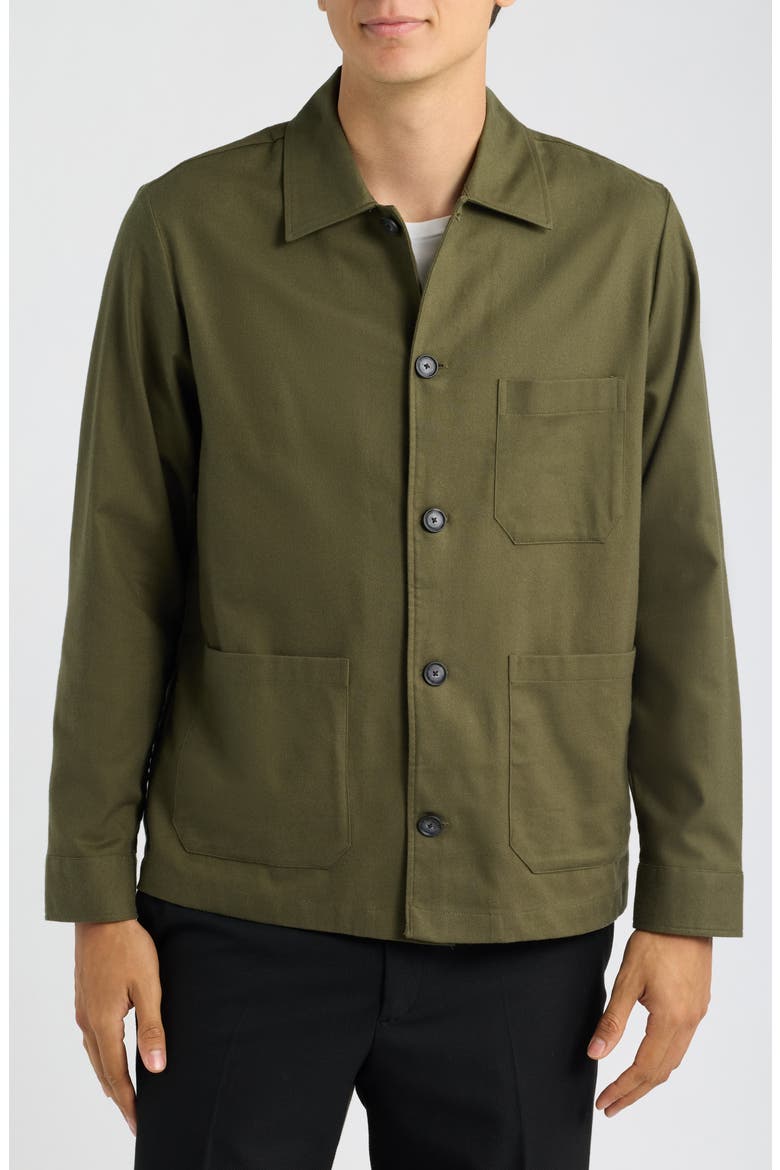 Cal Relaxed Fit Shirt Jacket, Alternate, color, OPEN GREEN