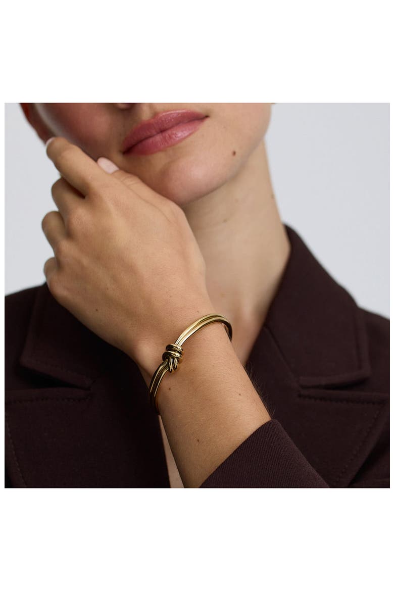 Knots Cuff Bracelet, Alternate, color, GOLD