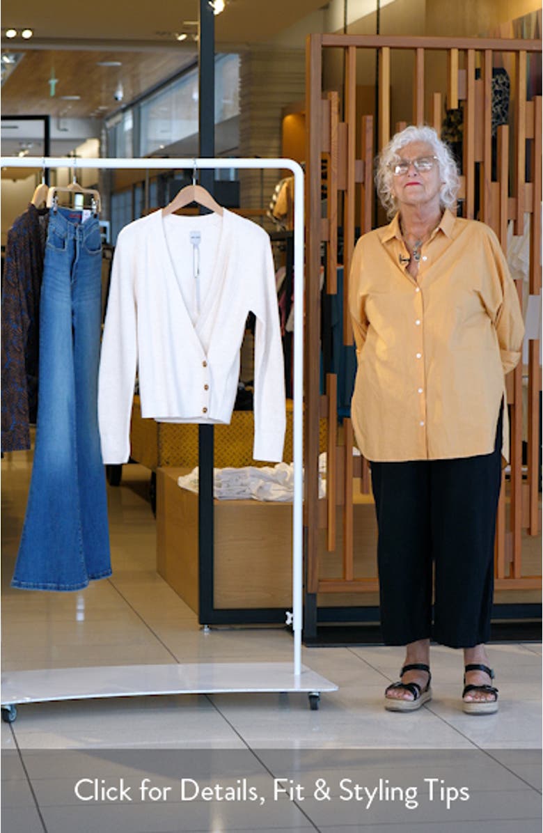 Shaker Stitch Faux Wrap Sweater, sales video thumbnail