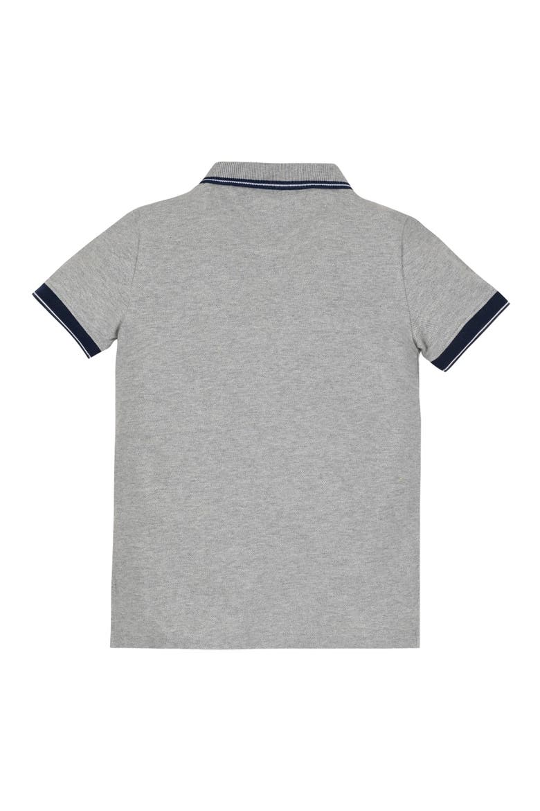 Baby Boys' Organic Pique Polo, Infant, Alternate, color, Dark Gray Heather