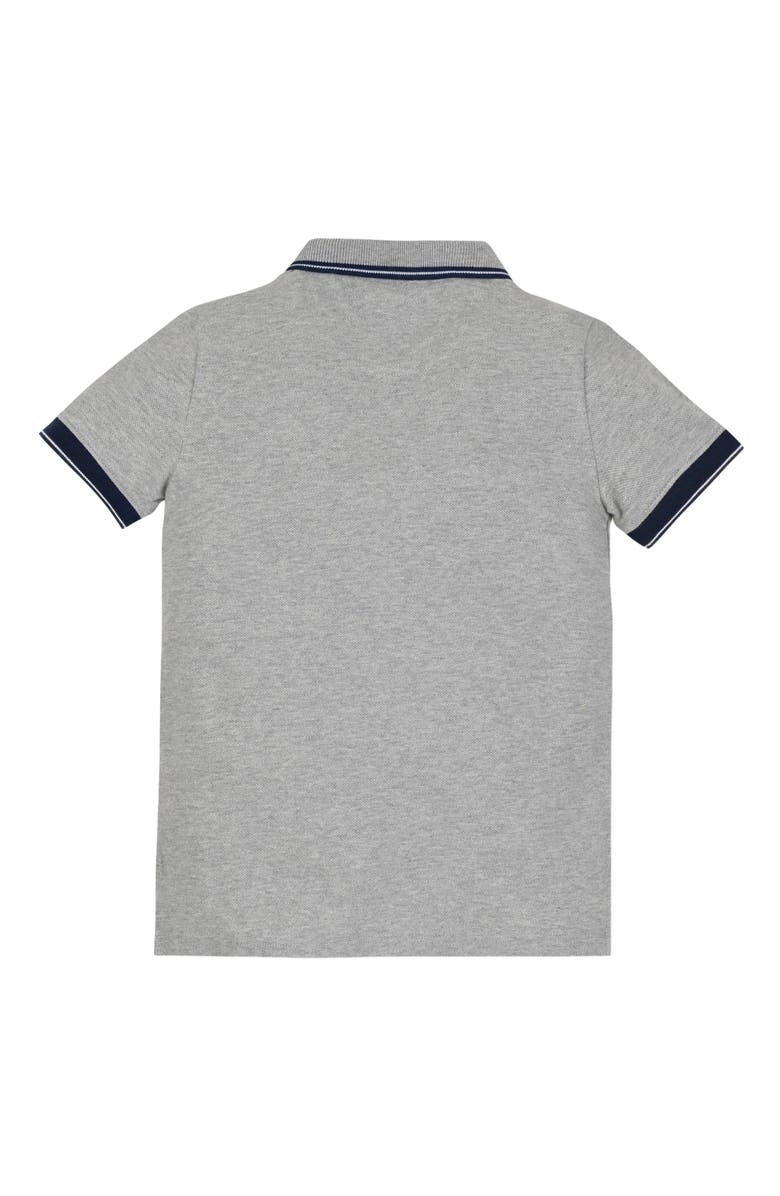 Hope & Henry Baby Boys' Organic Pique Polo, Infant, Alternate, color, Dark Gray Heather