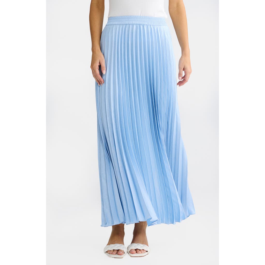 Brave + True Brave+true Alias Pleat Maxi Skirt In Blue