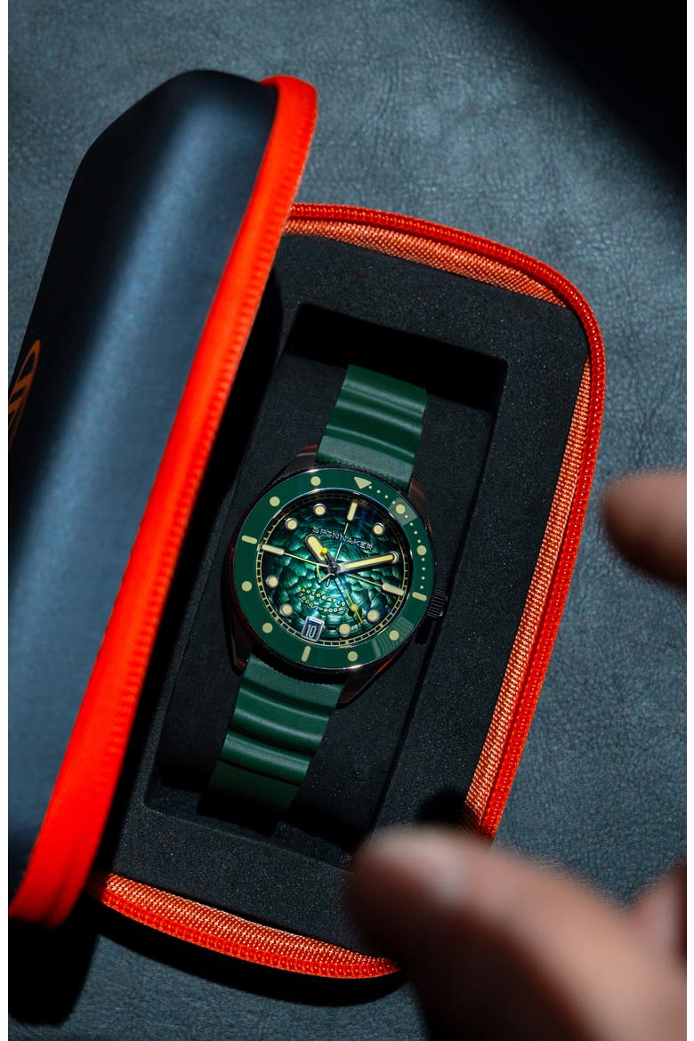 Challenger Automatic Bracelet Watch, 42mm, Alternate, color, GREEN