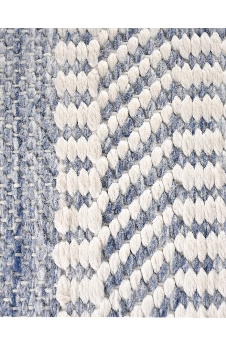 Anaya Seaside Stripe Handwoven Pillow 14x40 with Down Alternative Insert, Alternate, color, 