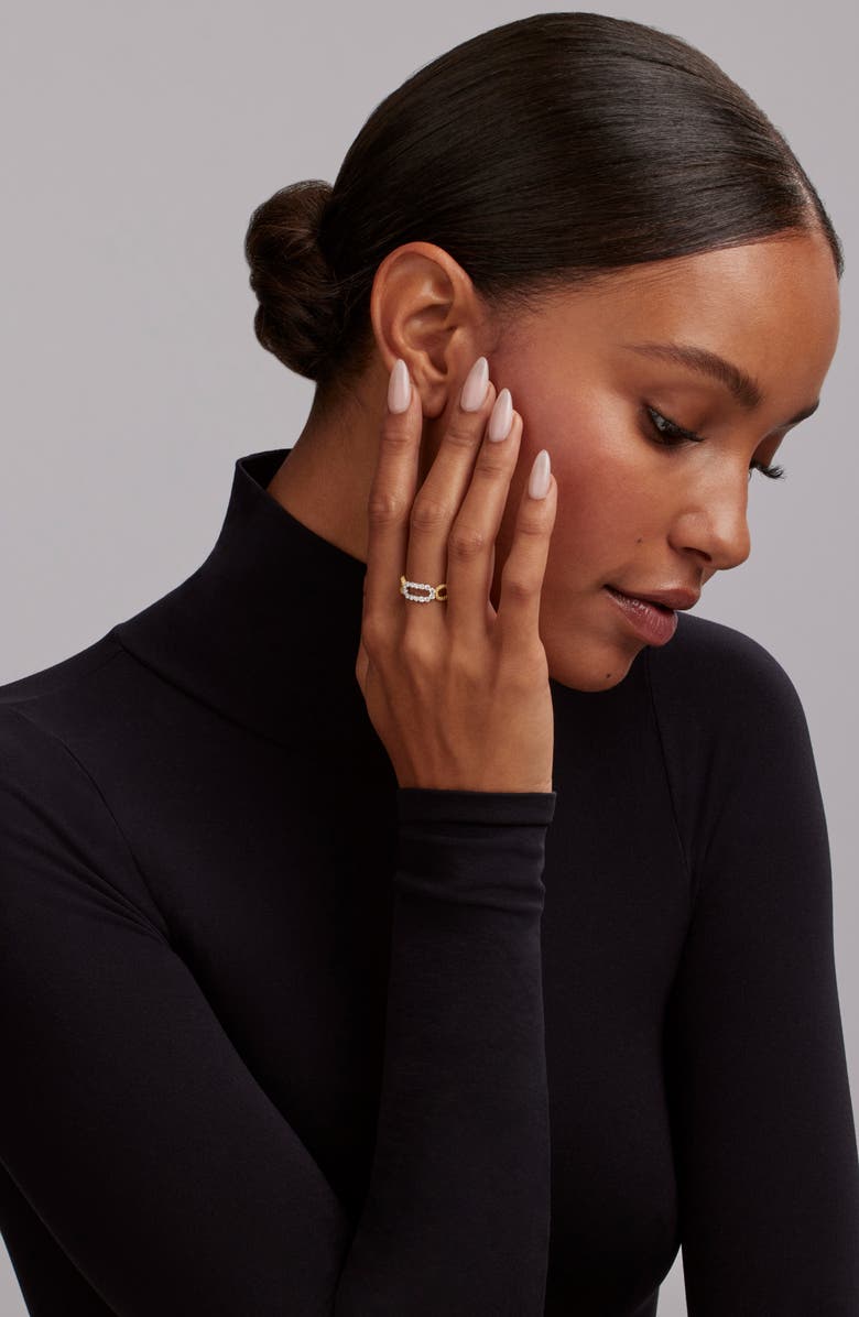 LAGOS Signature Caviar Superfine Oval Diamond Ring, Alternate, color, Gold