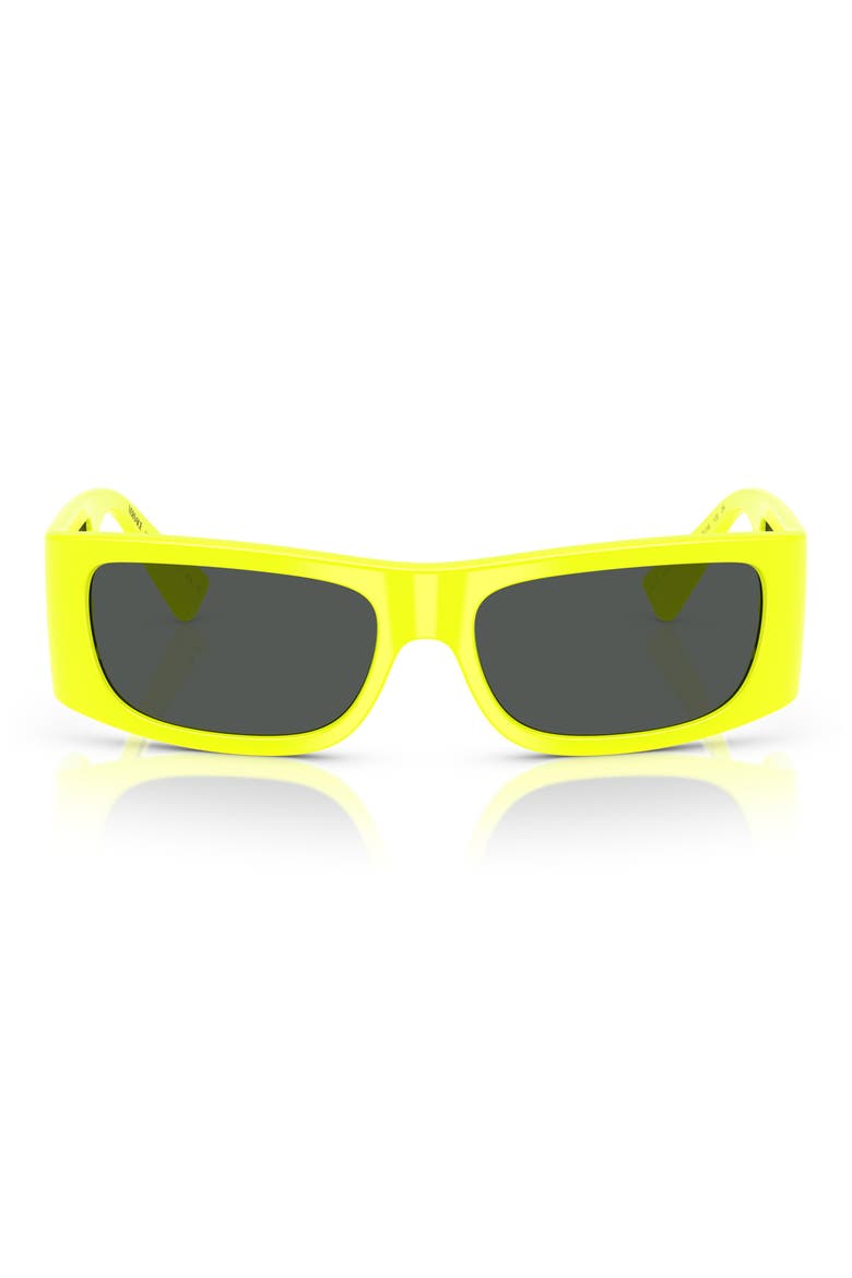 57mm Pillow Sunglasses, Main, color, YELLOW