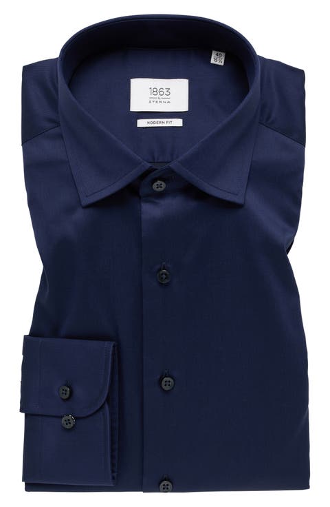 Luxury Modern Fit Non-Iron Dress Shirt