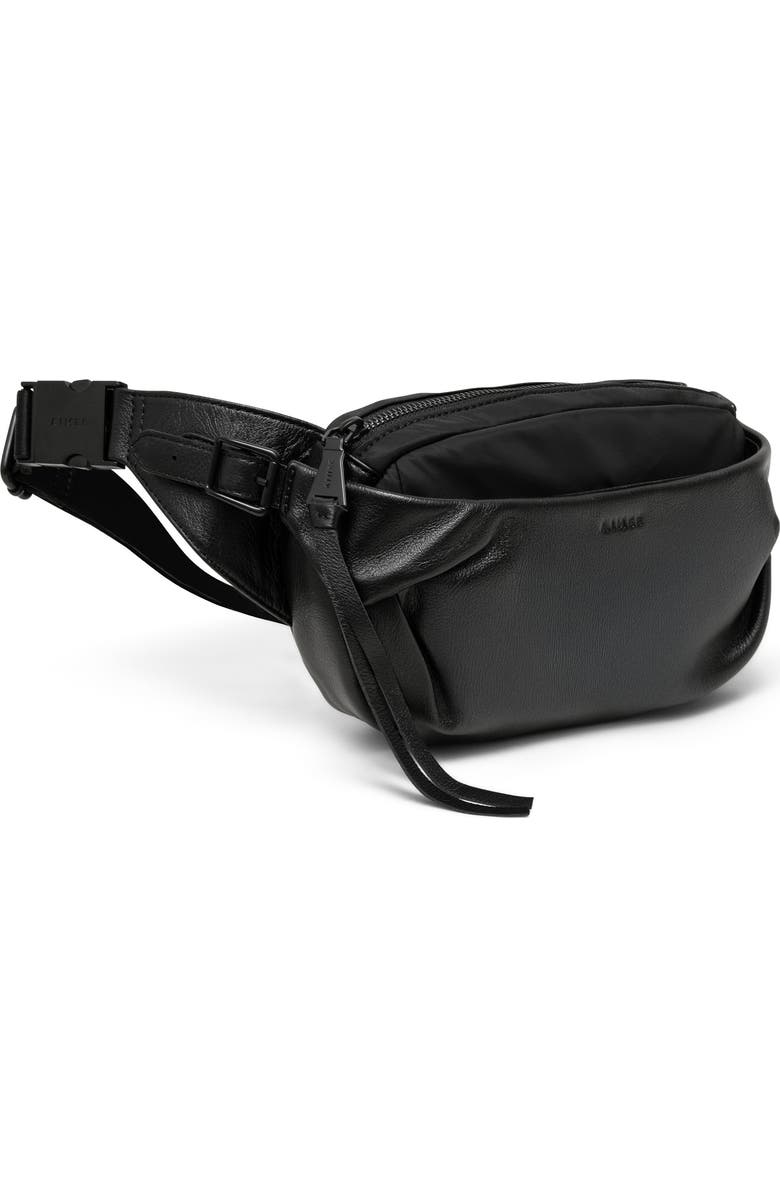 AIMEE Seeker Leather Sling Bag, Alternate, color, Blackout