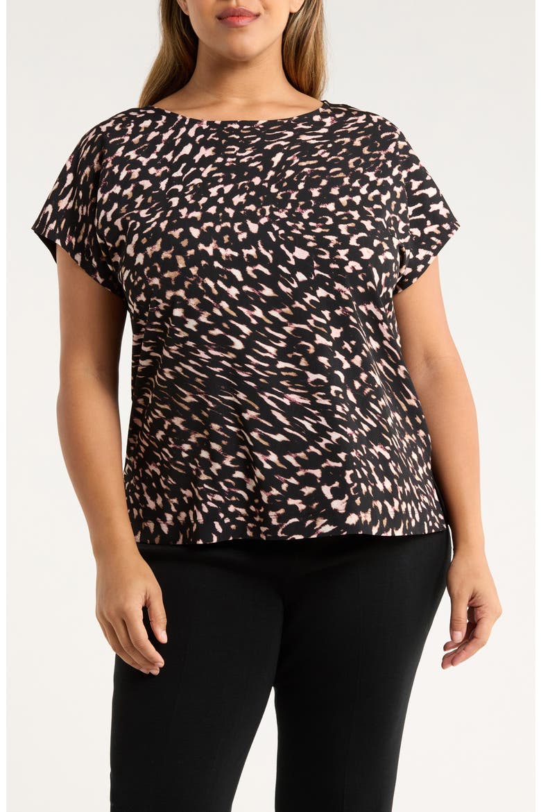 Abstract Print Knit Back Top, Main, color, ANNE BLACK MULTI