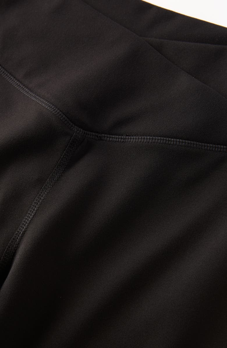 Zella Girl Kids' Live By Crossover High Waist Flare Leggings, Alternate, color, Black