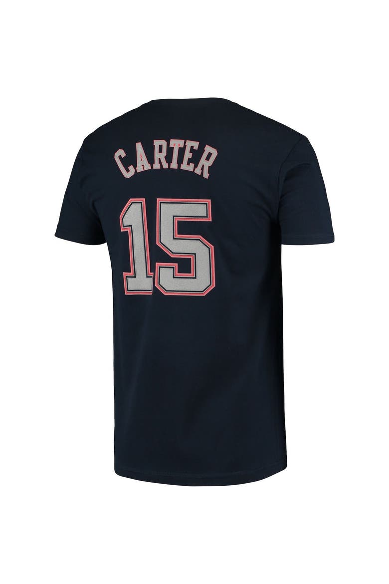 Men's Mitchell & Ness Vince Carter Navy New Jersey Nets Hardwood Classics Stitch Name & Number T-Shirt, Alternate, color, Navy
