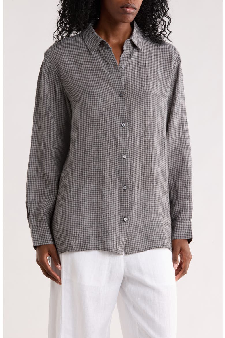 Classic Collar Organic Cotton Button-Up Shirt, Main, color, GEYSER