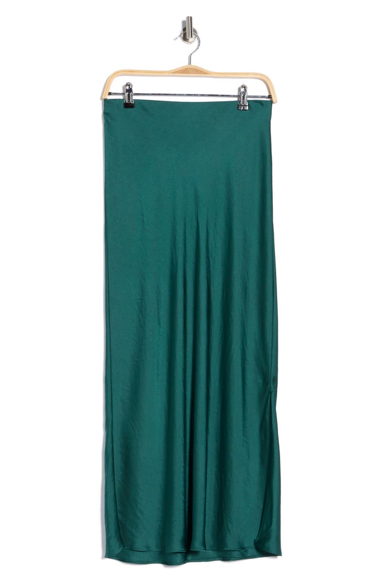 vineyard vines Satin Midi Slip Skirt, Alternate, color, Green