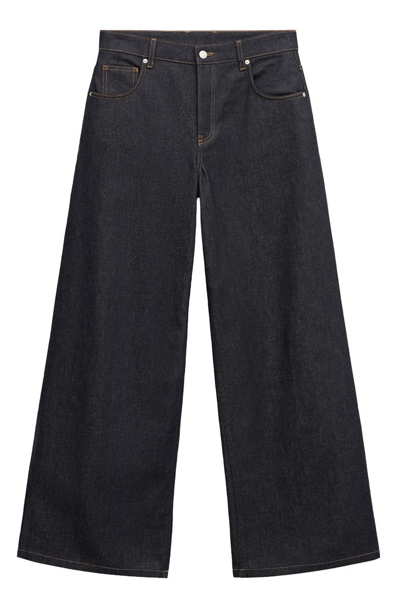 MANGO Mid Rise Wide Leg Jeans, Alternate, color, Open Blue