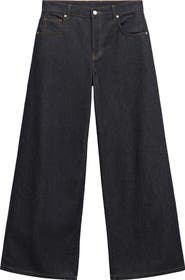 MANGO Mid Rise Wide Leg Jeans