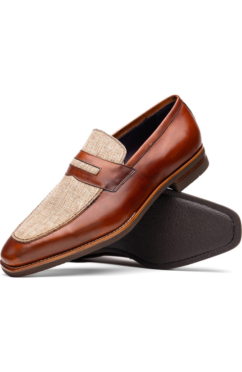 Zelli Italia Lago Penny Loafer, Alternate, color, Cognac