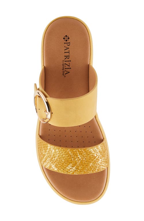 Patrizia By Spring Step Fenna Slide Sandal In Mustard