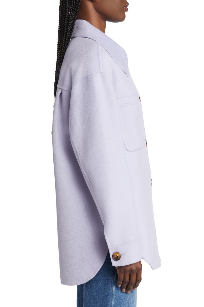 Connie Wool Blend Shirt Jacket, Alternate, color, LILAC