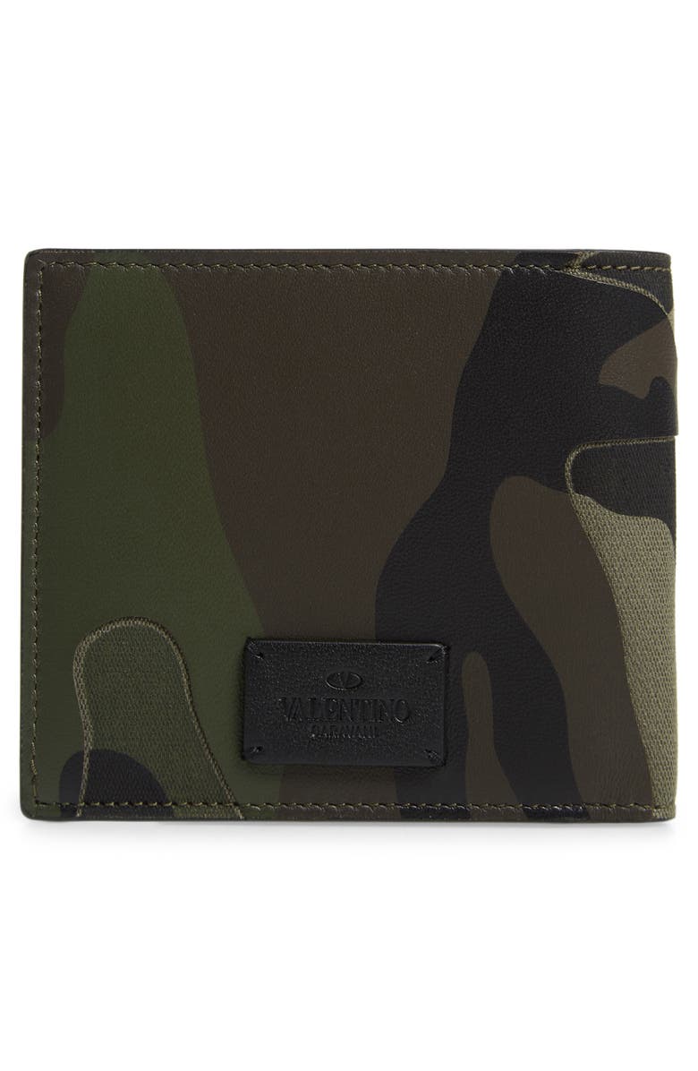 Valentino Garavani Valentino Camo Billfold Wallet, Alternate, color, 