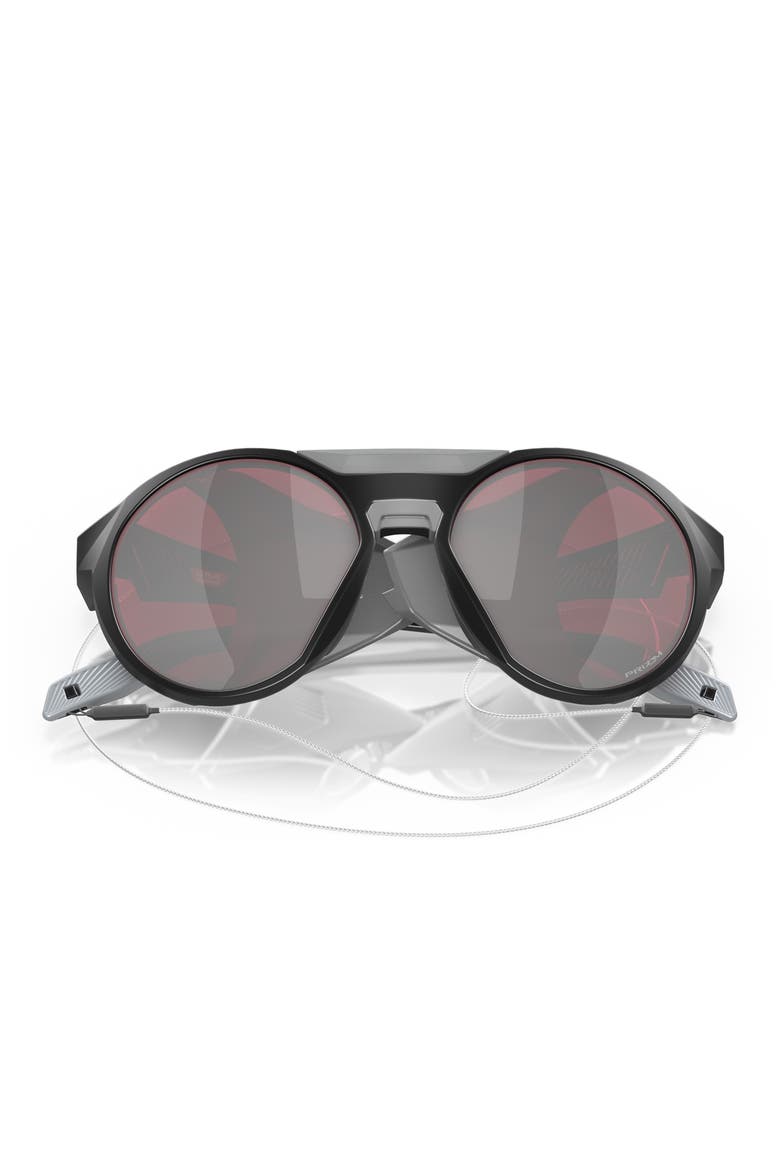 Clifden 54mm Round Sunglasses, Alternate, color, MATTE BLACK / PRIZM SNOW