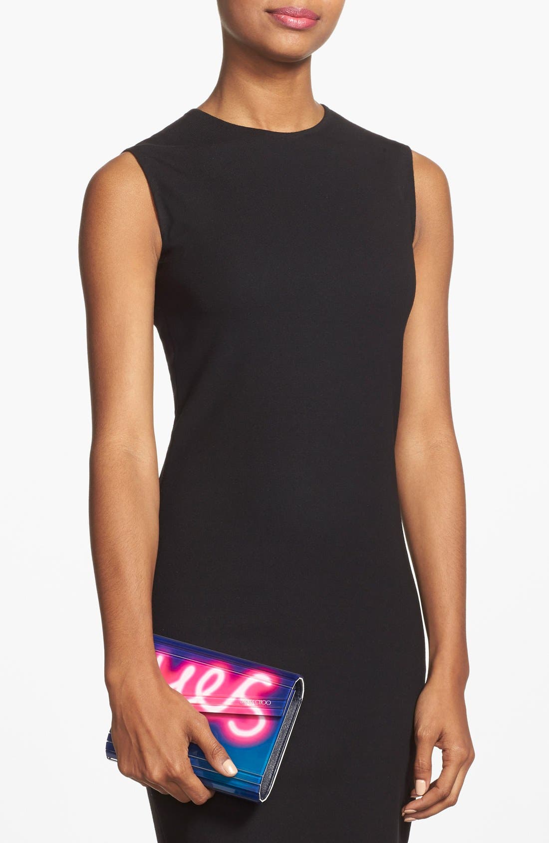 Jimmy Choo 'Candy' Clutch, Alternate, color, 