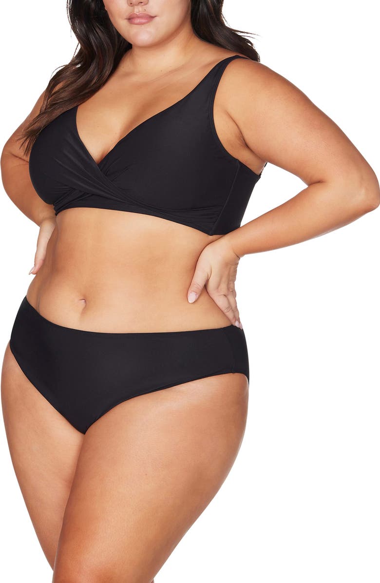 Artesands Hues Delacroix Cross Front D-Cup & Up Bikini Top, Alternate, color, 