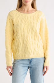 CYRUS Textured Boat Neck Sweater