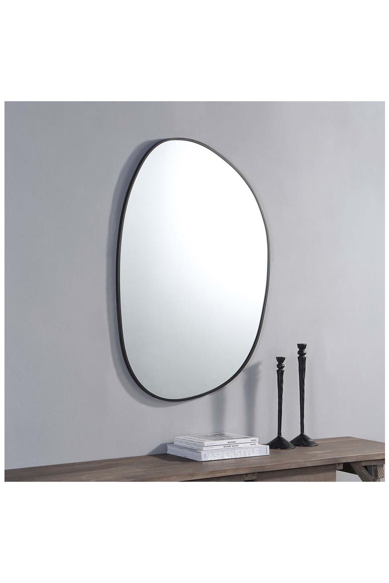Bozeman Oblong Mirror, Alternate, color, MATTE BLACK