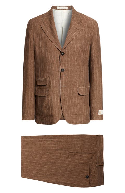 Sloop Pinstripe Linen Suit