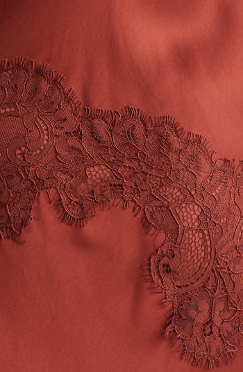 Stella Lace Asymmetric Satin Slipdress