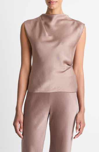 Vince Cowl Neck Satin Top