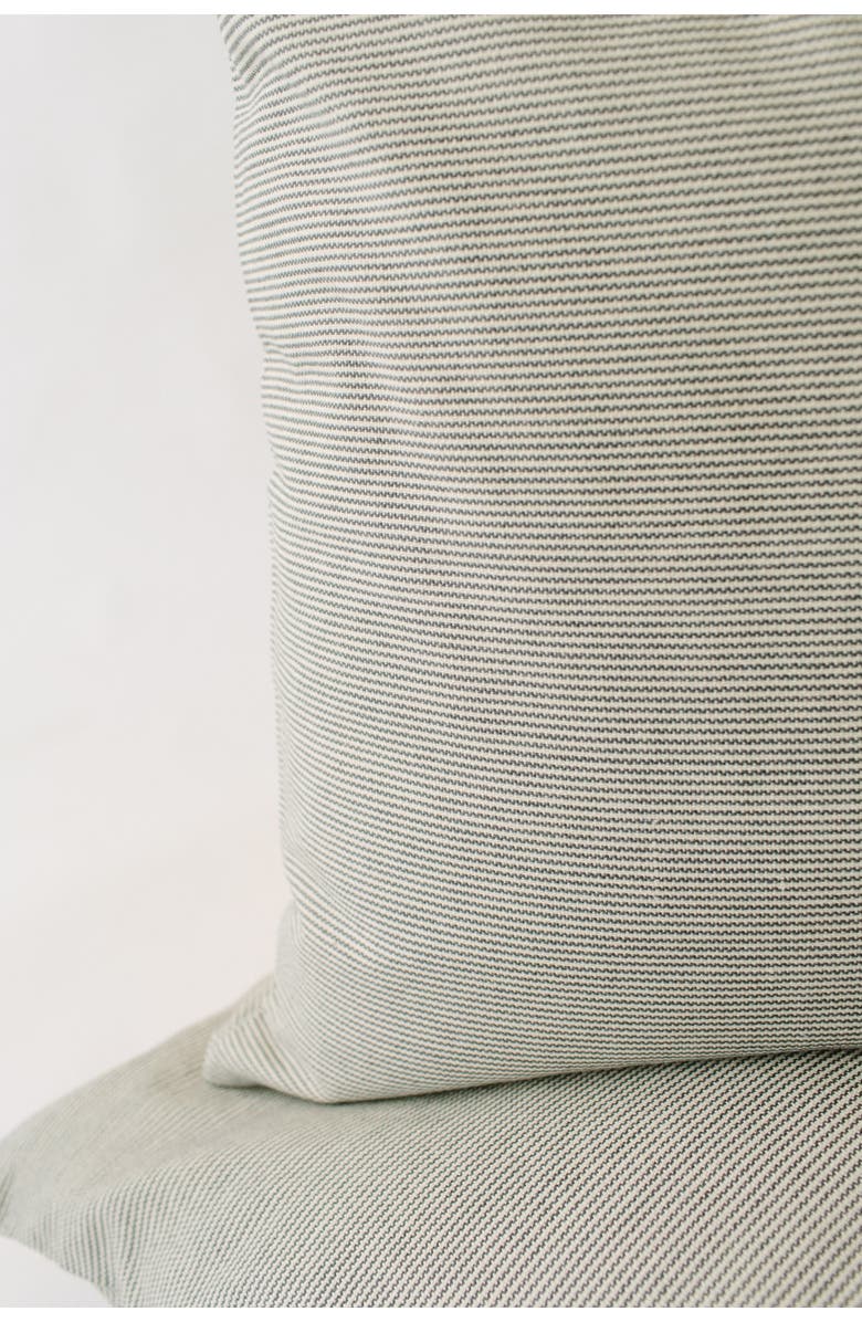 Loom Imports Pinstripe Pillow, Alternate, color, Grey
