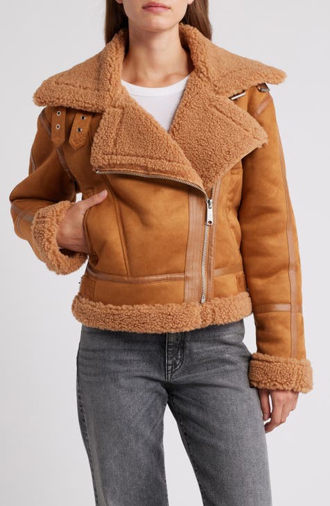 Sam edelman shearling jacket on sale