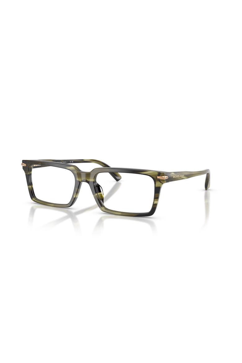 54mm Rectangle optical glasses, Main, color, Green