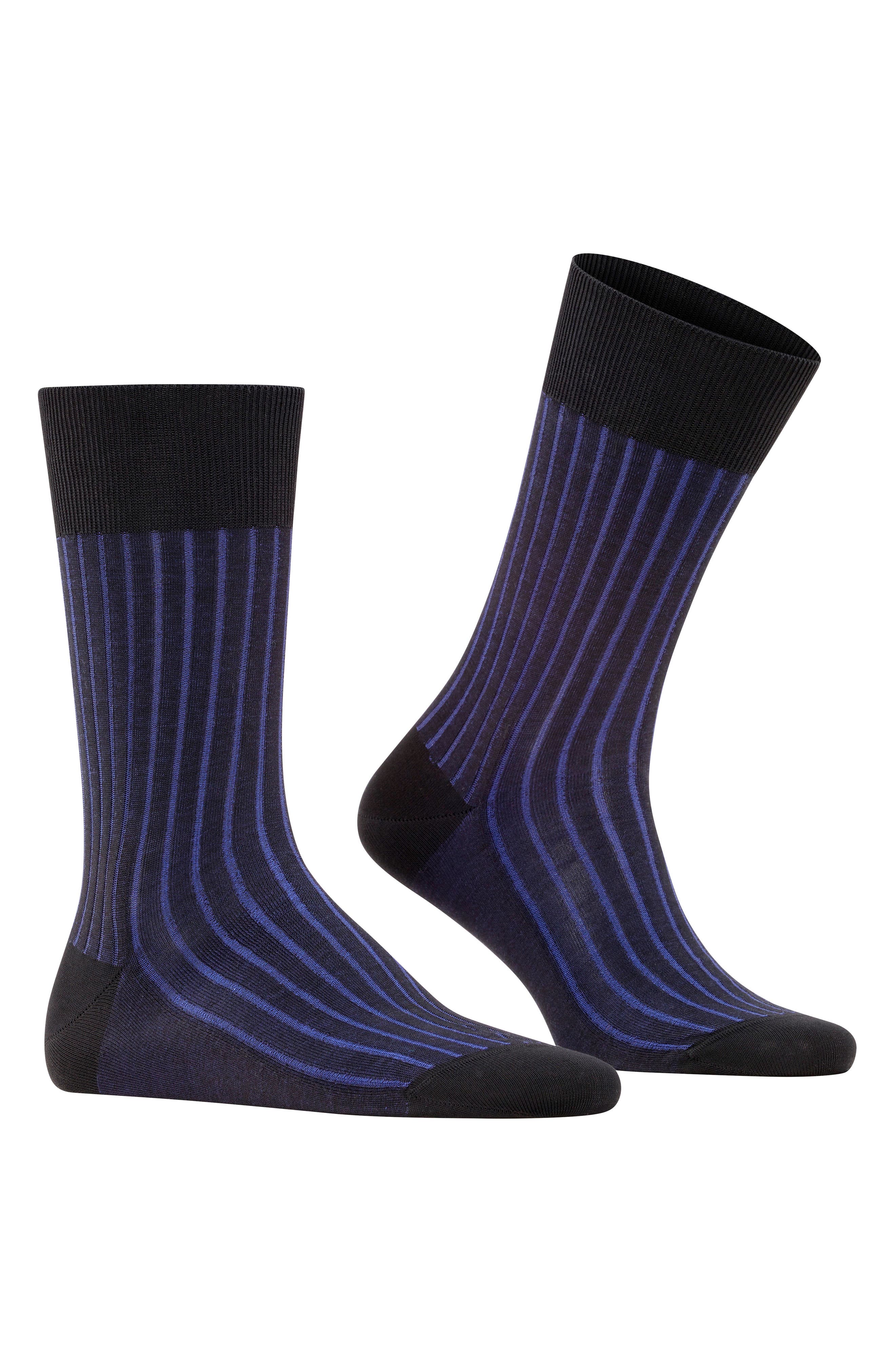 Falke Shadow Cotton Socks in Black