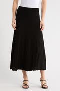 MAX STUDIO Pleated Sweater Midi Skirt
