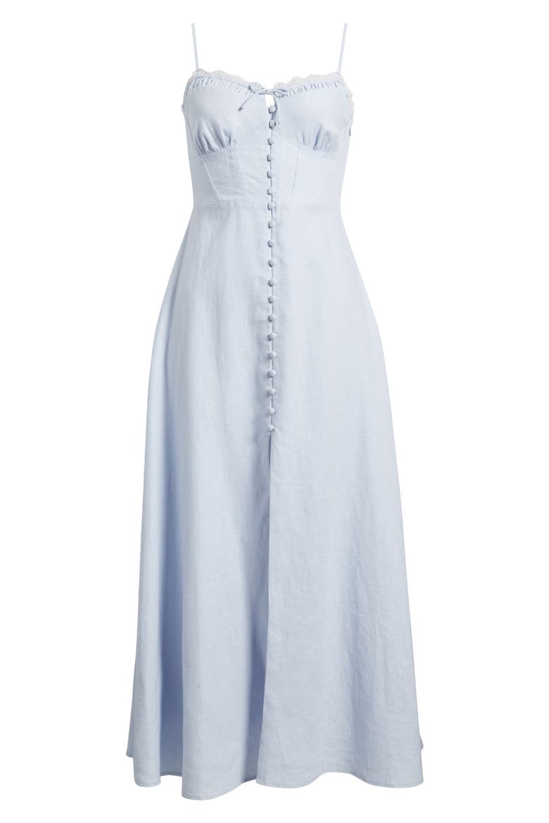 Linella Linen Maxi Dress, Alternate, color, SUMMER SKY BLUE