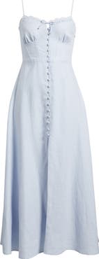 LoveShackFancy Linella Linen Maxi Dress