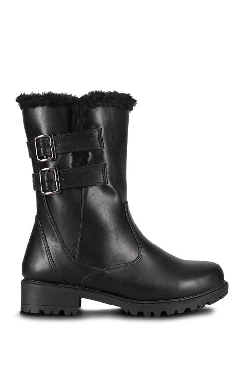 Aquatherm By Santana Canada Cold Weather Faux Fur Lined Boot In Black