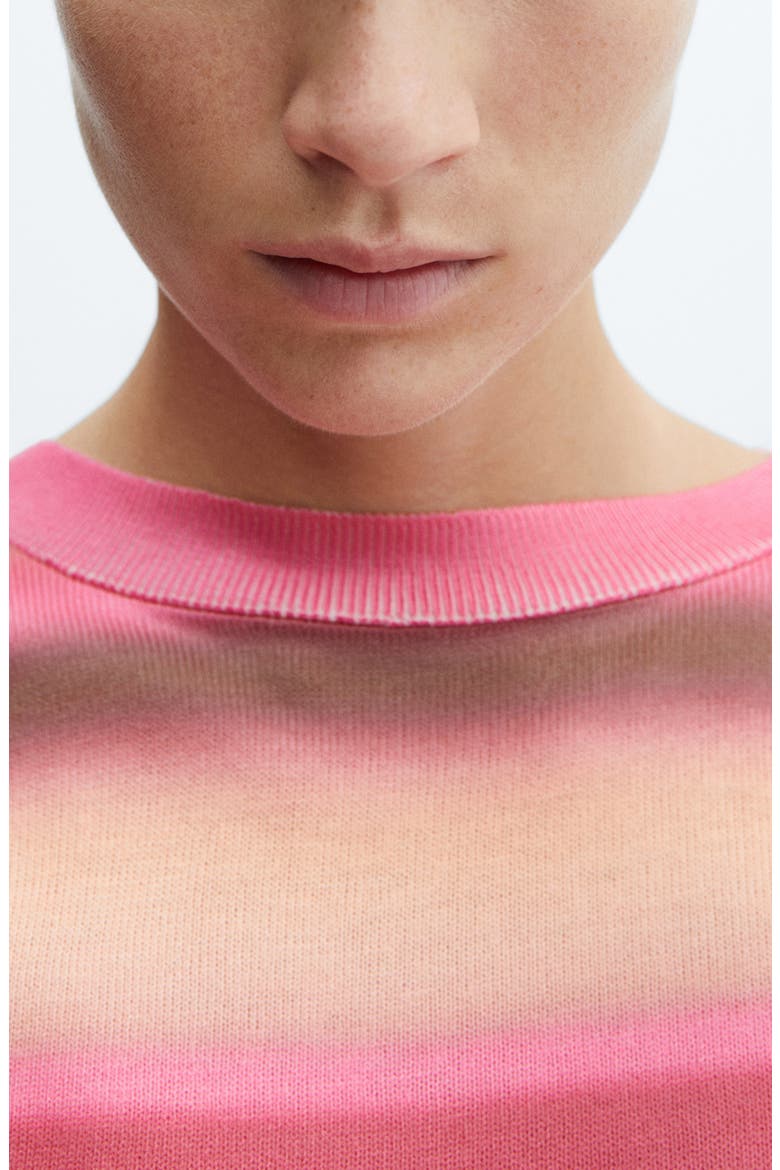 Gradient Stripe Knit Top, Alternate, color, ORANGE